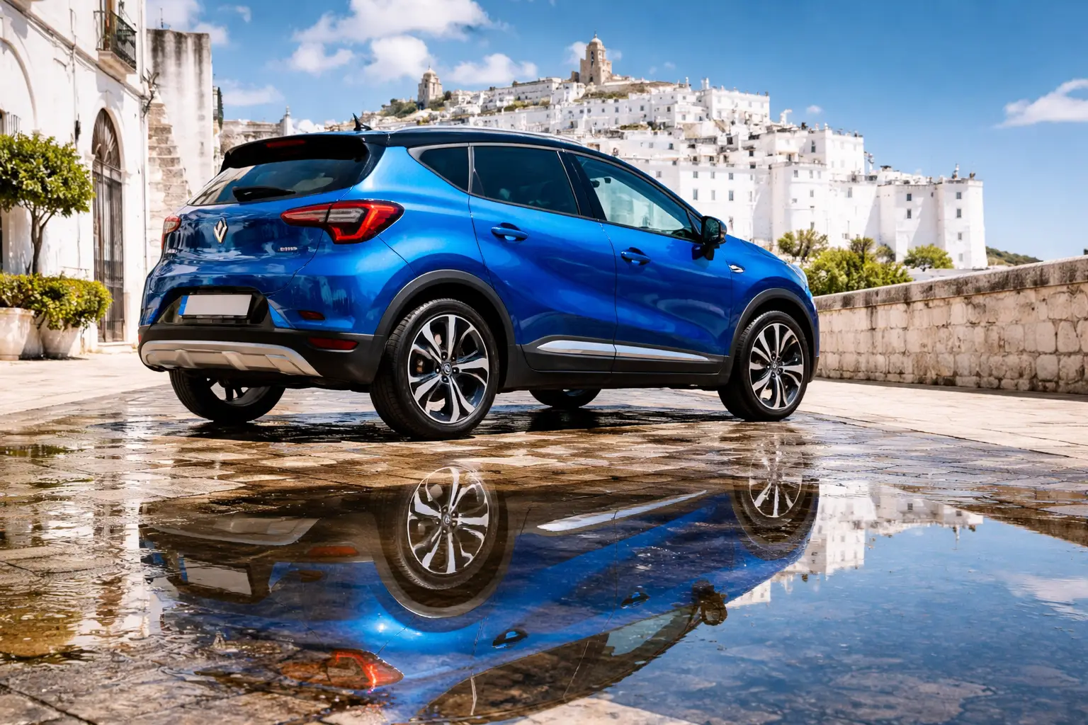 Voiture économique bien visible pour circuler facilement à Bari