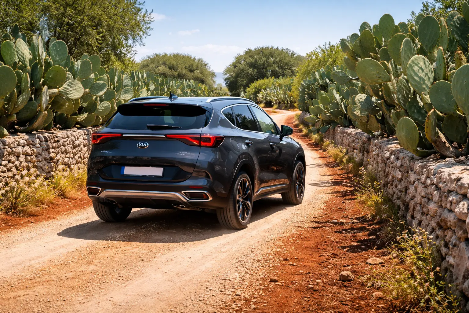 SUV bien visible pour routes plus longues depuis Bari